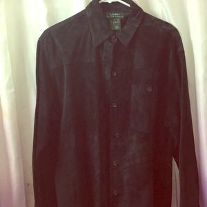 Ralph Lauren Suede Shirt L